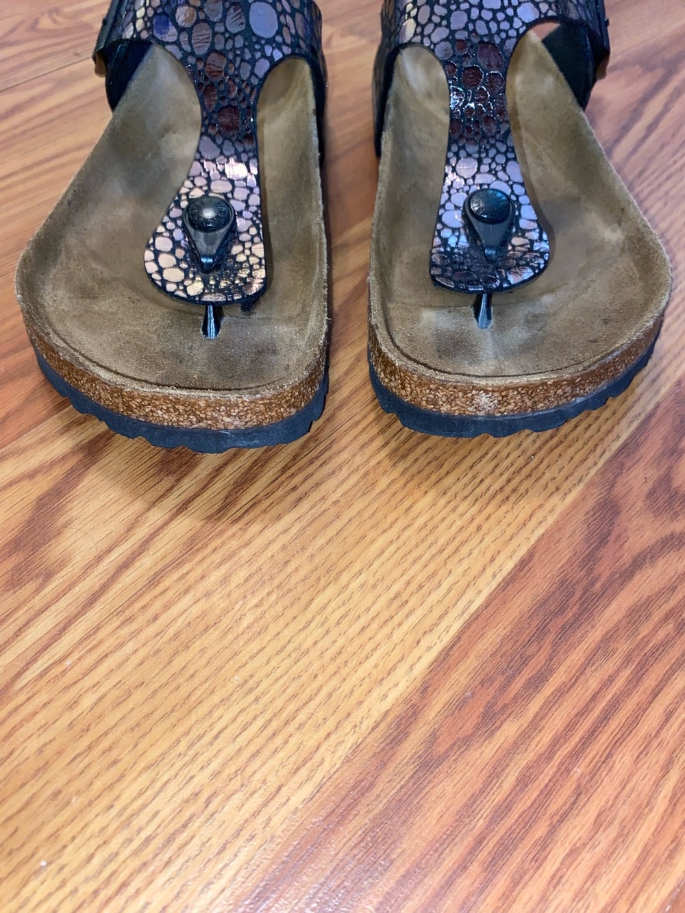 Birkenstock | Gizeh Thong Sandal | Metallic Stones Black | Size 38 / 7-7.5 - Picture 15 of 16